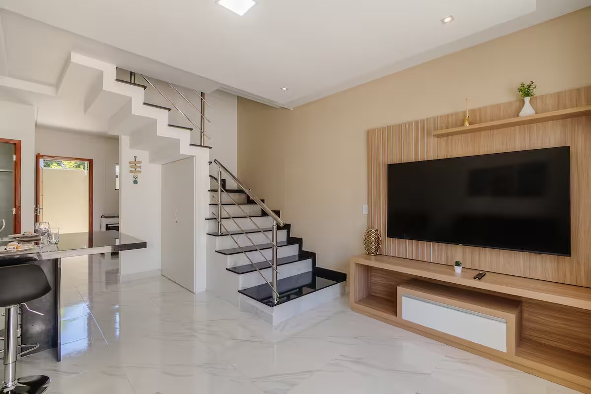 Sala de estar do Duplex com Piscina